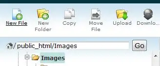 upload files using Cpanel